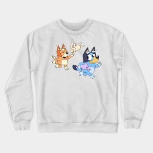 Bluey Running Crewneck Sweatshirt